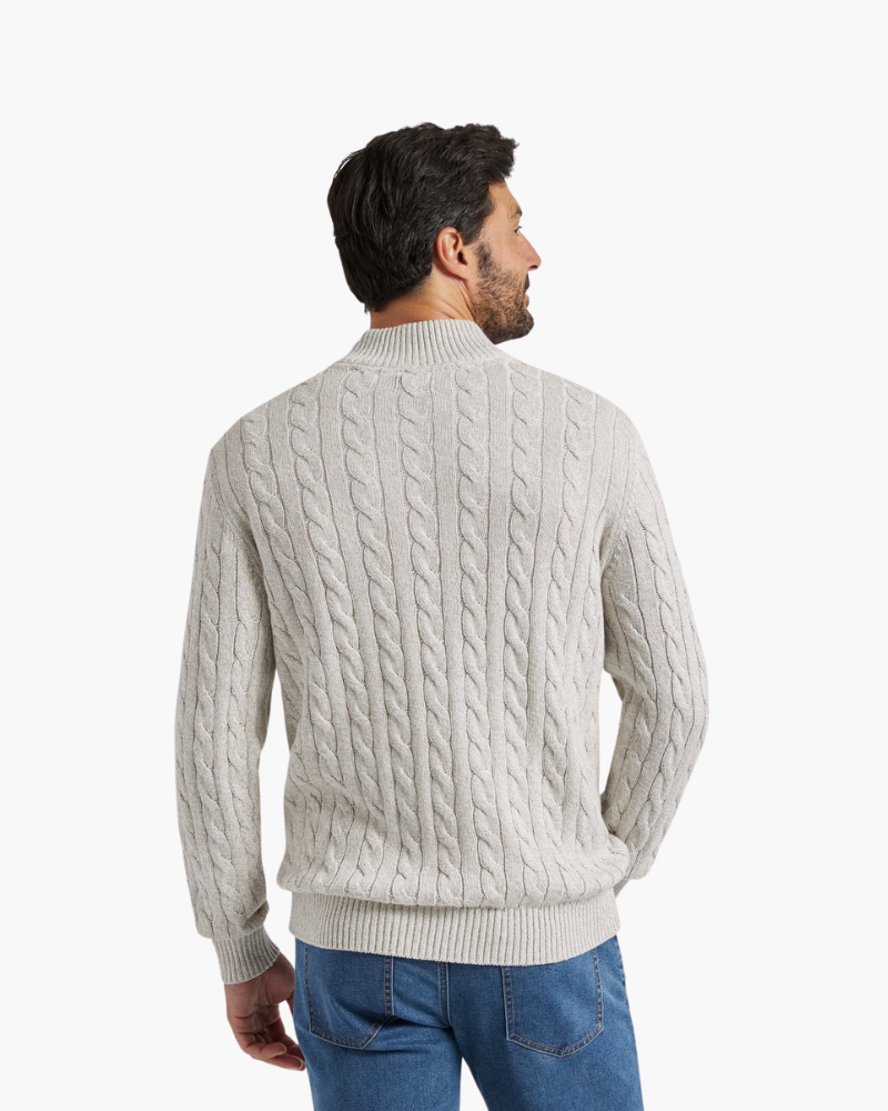 RENVO Half-Zip Sweater