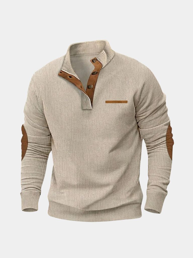 RENVO Monaco Henley Pullover