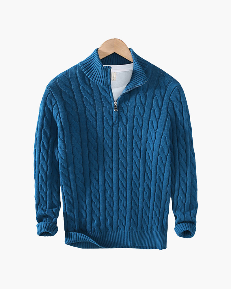RENVO Half-Zip Sweater