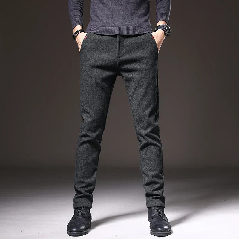 RENVO Slim Tapered Trousers